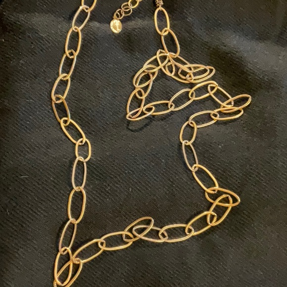 Bejeweled costume gold filled necklace - Picture 5 of 10